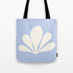 Tropical Plant Minimalism - Blue Tote Bag Gallery Image 1