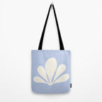 Tropical Plant Minimalism - Blue Tote Bag Gallery Image 2