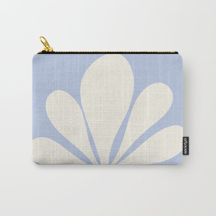 Tropical Plant Minimalism - Blue Carry All Pouch Gallery Image 1