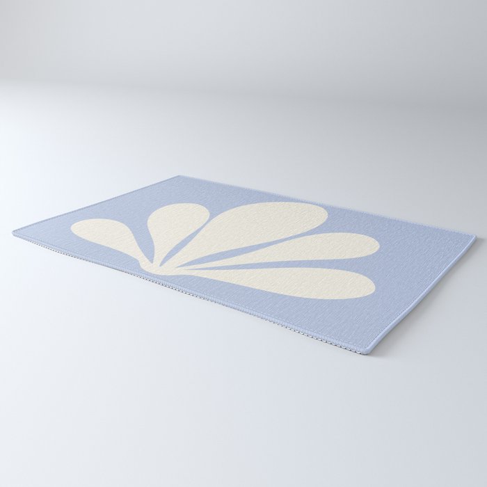 Tropical Plant Minimalism - Blue Rug Gallery Image 3