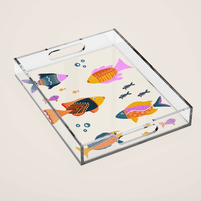 Crafty Maximalist Fish Parade Acrylic Tray Gallery Image 1