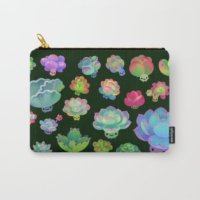 Baby succulent 2 - dark Carry All Pouch Gallery Image 1