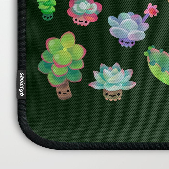 Baby succulent 2 - dark Laptop Sleeve Gallery Image 3