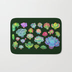 Baby succulent 2 - dark Bath Mat Gallery Image 1