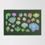 Baby succulent 2 - dark Rug Gallery Image 2
