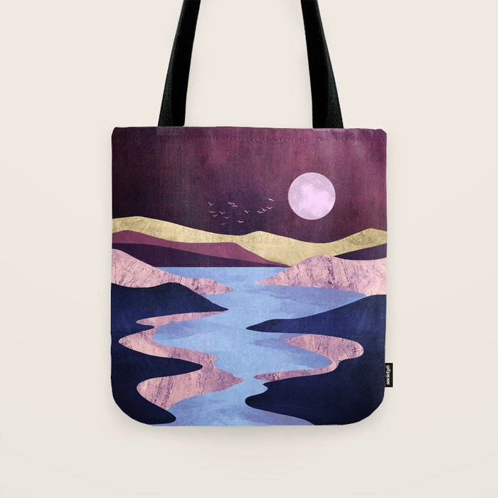 Periwinkle River Tote Bag Gallery Image 1