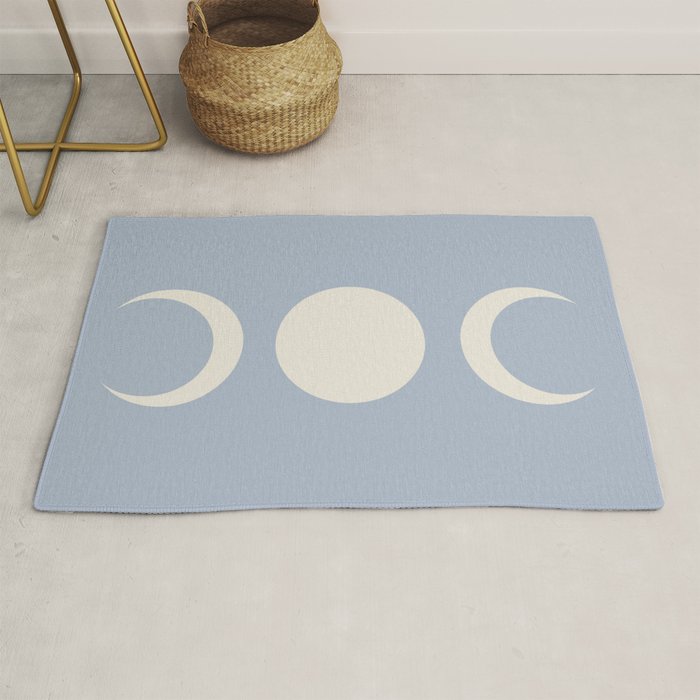 Moon Minimalism - Blue Rug Gallery Image 1