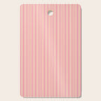Fine Stripes Narrow Vertical Stripe Pattern Pink Cream Cutting Board Gallery Image 1