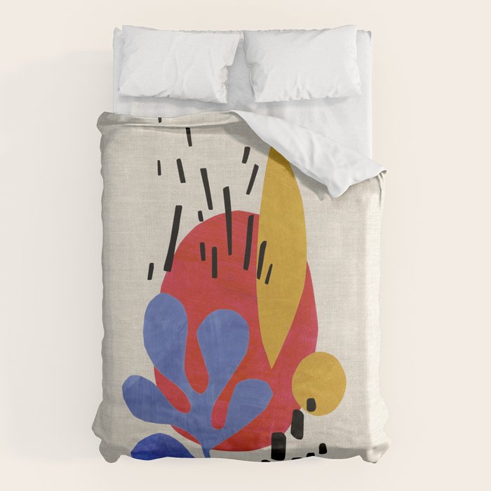 Blue Leaf Willow Duvet Cover Gallery Image 6