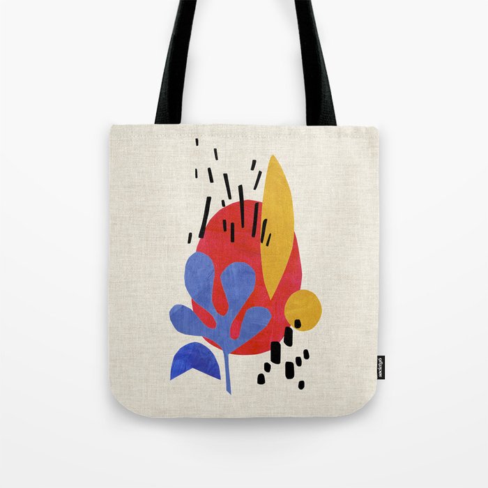 Blue Leaf Willow Tote Bag Gallery Image 1