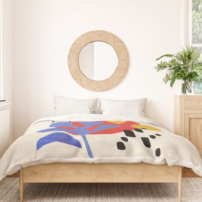 Blue Leaf Willow Duvet Cover Gallery Image 3