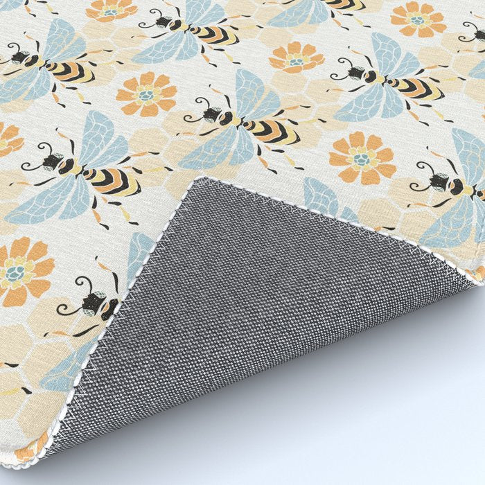 Honey Bee Abstract Pattern Rug Gallery Image 4