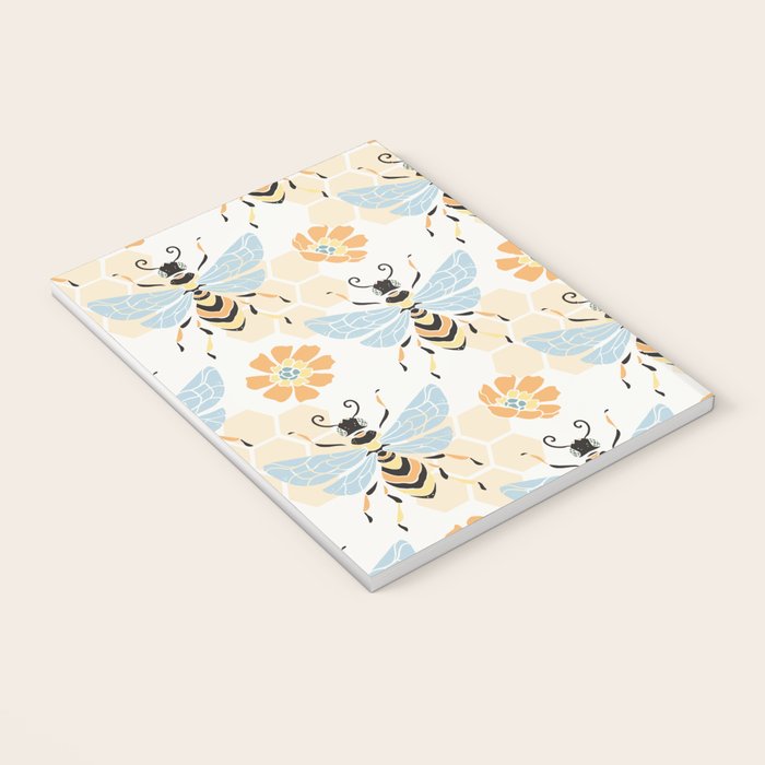 Honey Bee Abstract Pattern Notebook Gallery Image 3