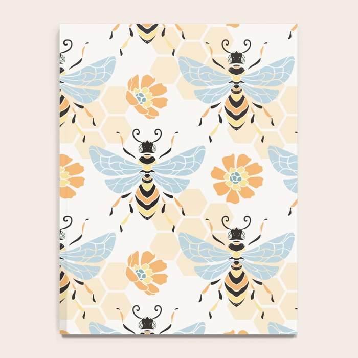 Honey Bee Abstract Pattern Notebook Gallery Image 4