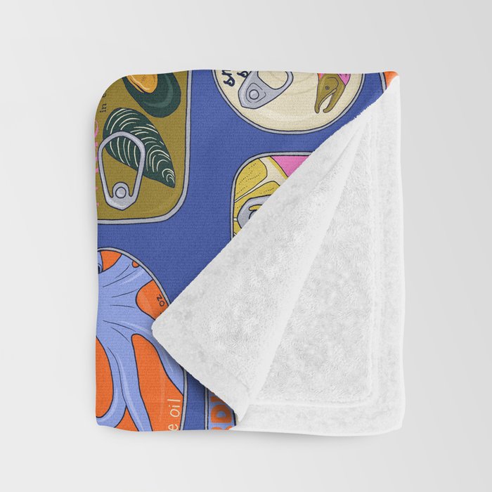 Sardines and Other Tinned Fish Throw Blanket Gallery Image 3