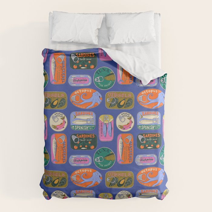 Sardines and Other Tinned Fish Duvet Cover Gallery Image 6