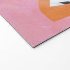 Checkered Urn Pink Orange Geometric Background Welcome Mat Gallery Image 2