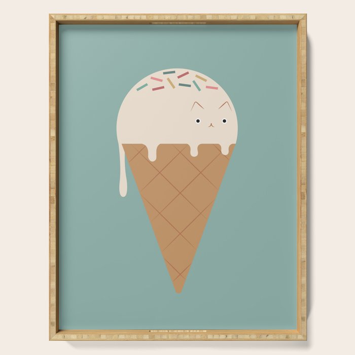 Ice Cream Cat Serving Tray Gallery Image 1