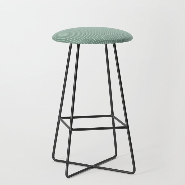 Minimal Arch XXXVII Natural Green Modern Geometric Lines Stool Gallery Image 1