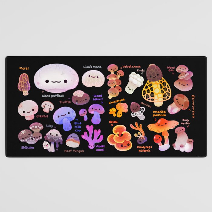 Mushroom - name Desk Mat Gallery Image 3