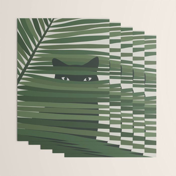 Cat and Plant 53 Wrapping Paper Gallery Image 3