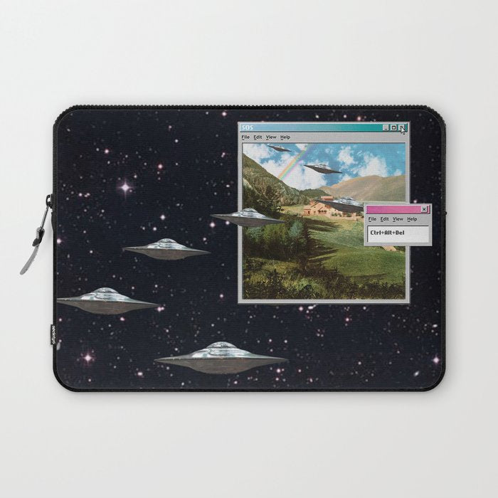 Ctrl+Alt+Del // Returning UFOs Laptop Sleeve Gallery Image 1