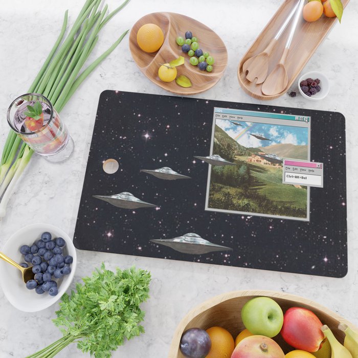 Ctrl+Alt+Del // Returning UFOs Cutting Board Gallery Image 2