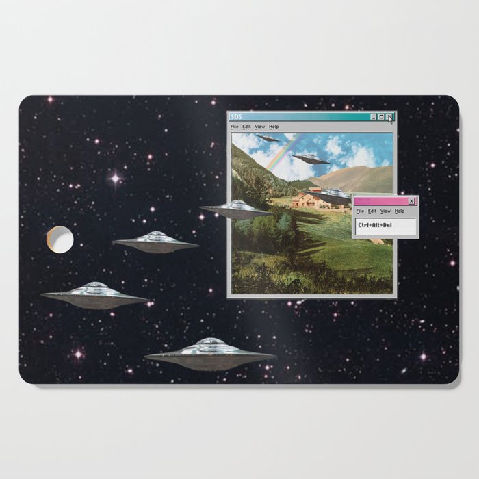 Ctrl+Alt+Del // Returning UFOs Cutting Board Gallery Image 1