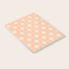 Mid Century Modern Atomic Age Peach Starburst Pattern Notebook Gallery Image 3