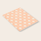 Mid Century Modern Atomic Age Peach Starburst Pattern Notebook Gallery Image 2