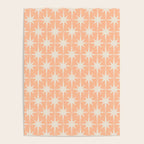 Mid Century Modern Atomic Age Peach Starburst Pattern Poster Gallery Image 4