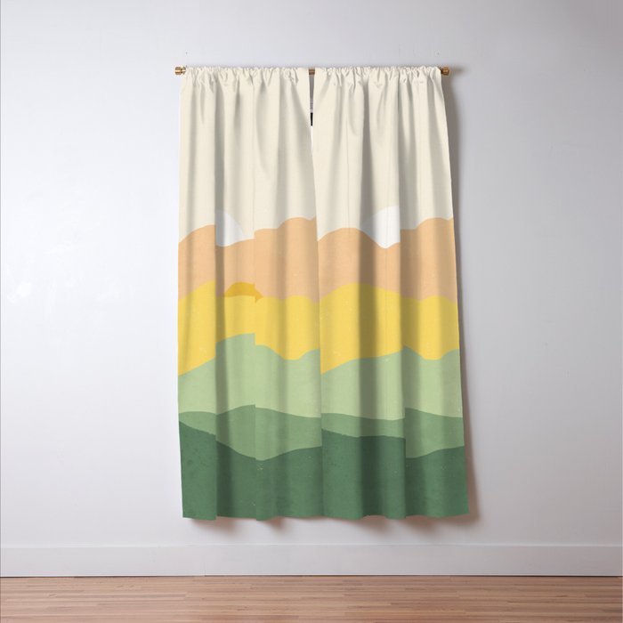 Landscape No6 Window Curtain Gallery Image 3