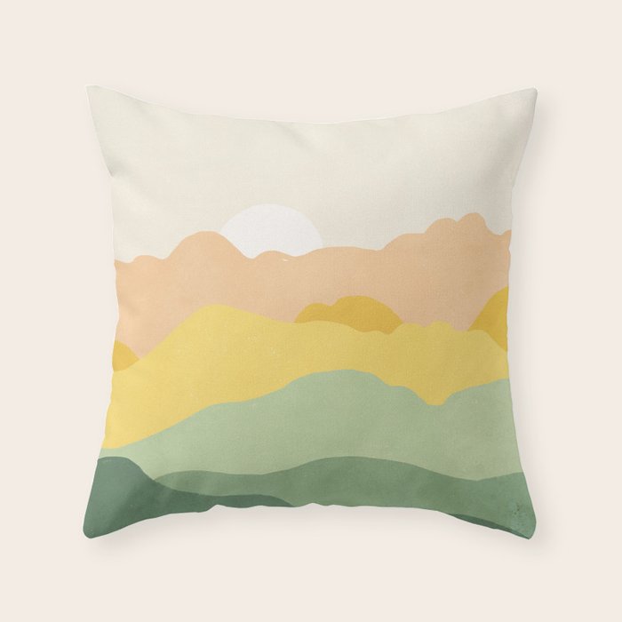 Landscape No6 Throw Pillow Gallery Image 1