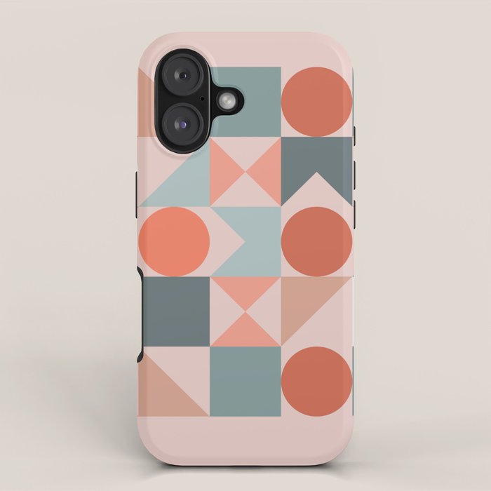 Mid Century Modern  Geometric 06 iPhone Case Gallery Image 1