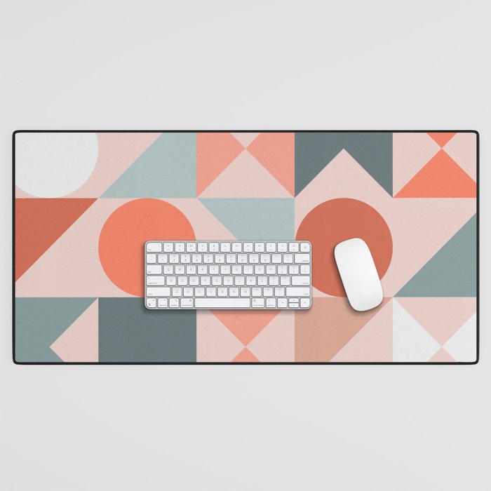 Mid Century Modern  Geometric 06 Desk Mat Gallery Image 1