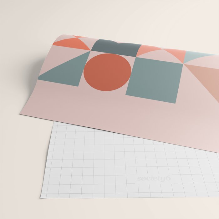 Mid Century Modern  Geometric 06 Wrapping Paper Gallery Image 2