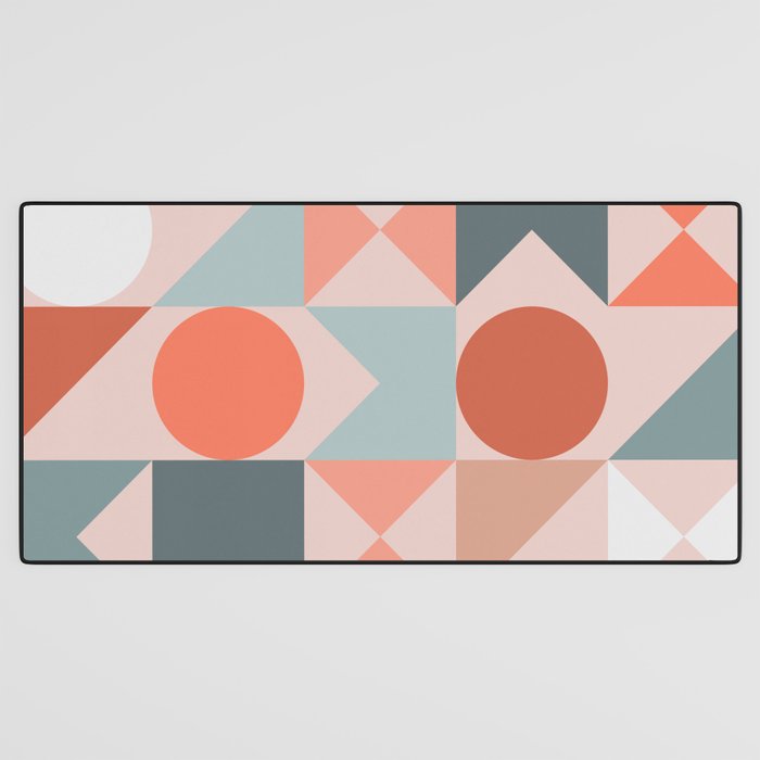 Mid Century Modern  Geometric 06 Desk Mat Gallery Image 3