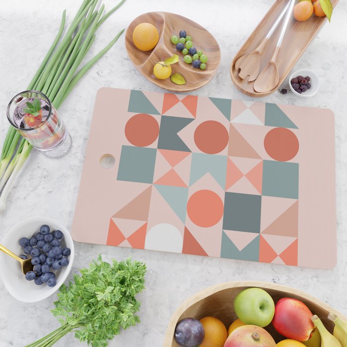 Mid Century Modern  Geometric 06 Cutting Board Gallery Image 2