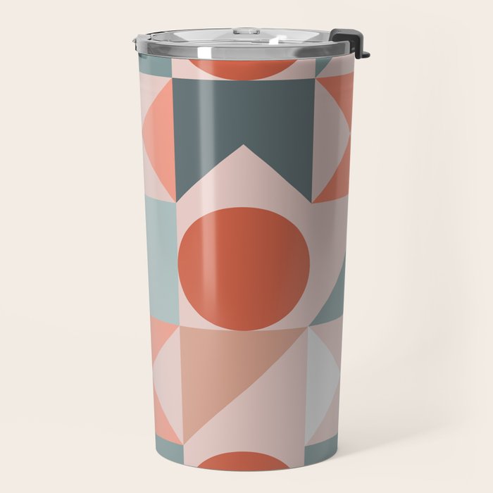 Mid Century Modern  Geometric 06 Travel Mug Gallery Image 2