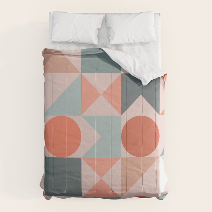 Mid Century Modern  Geometric 06 Comforter Gallery Image 1