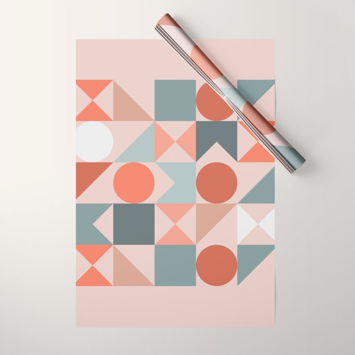 Mid Century Modern  Geometric 06 Wrapping Paper Gallery Image 1