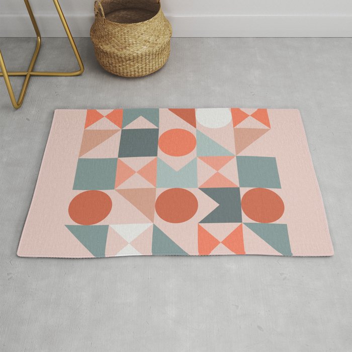 Mid Century Modern  Geometric 06 Rug Gallery Image 1