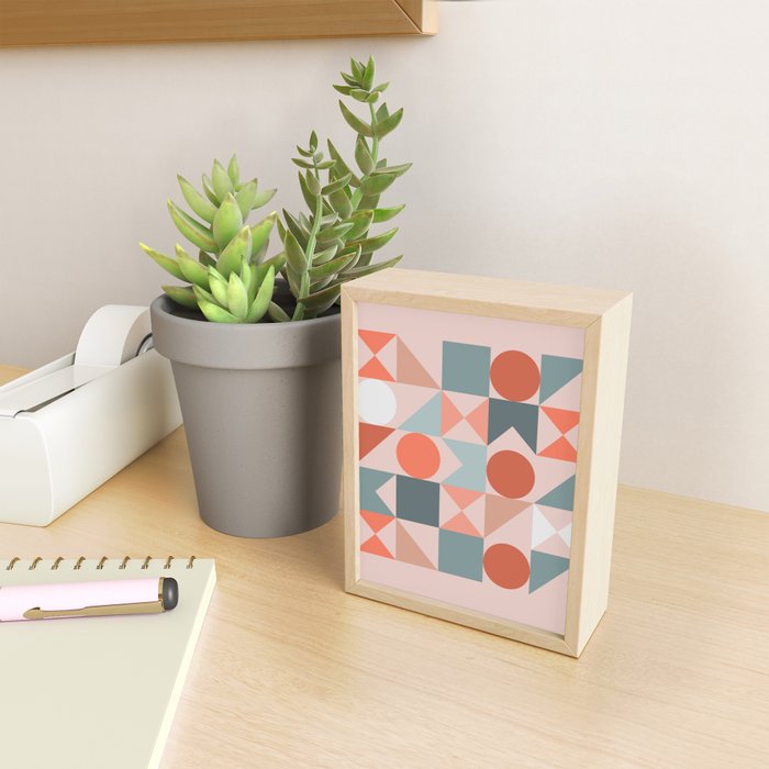 Mid Century Modern  Geometric 06 Mini Art Print Gallery Image 2