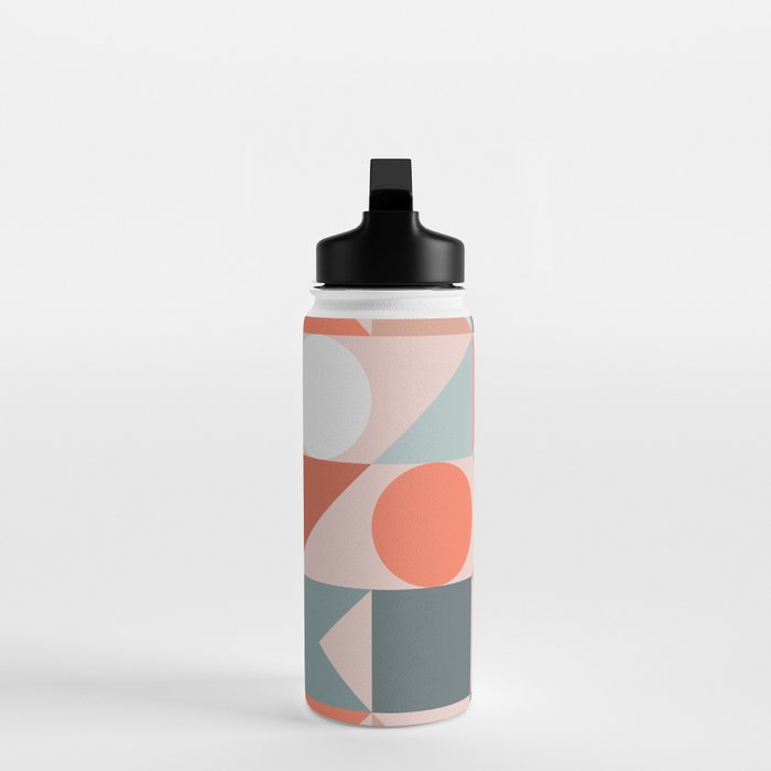Mid Century Modern  Geometric 06 Water Bottle Gallery Image 3