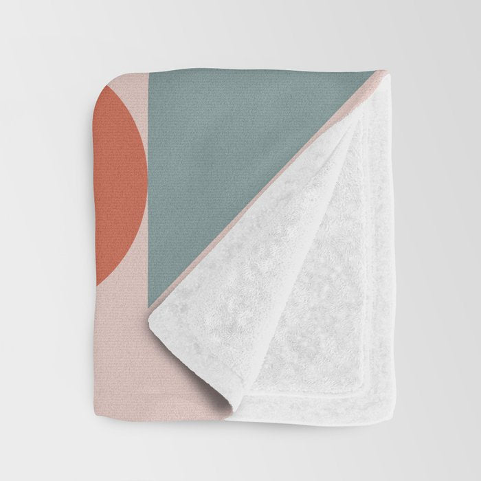 Mid Century Modern  Geometric 06 Throw Blanket Gallery Image 3