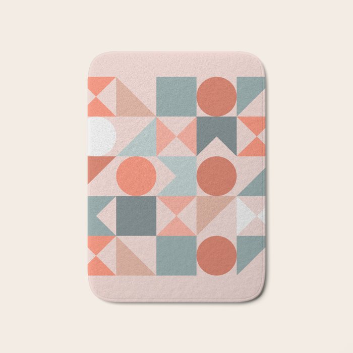 Mid Century Modern  Geometric 06 Bath Mat Gallery Image 1