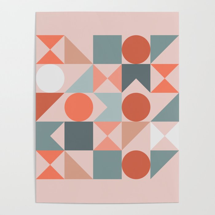 Mid Century Modern  Geometric 06 Poster Gallery Image 4
