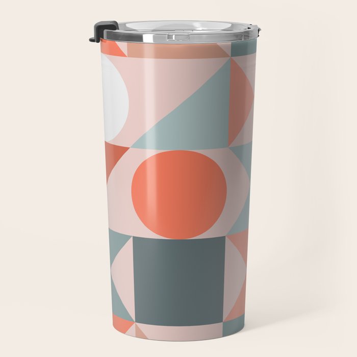 Mid Century Modern  Geometric 06 Travel Mug Gallery Image 3