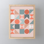 Mid Century Modern  Geometric 06 Mini Art Print Gallery Image 1