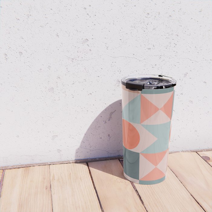 Mid Century Modern  Geometric 06 Travel Mug Gallery Image 4